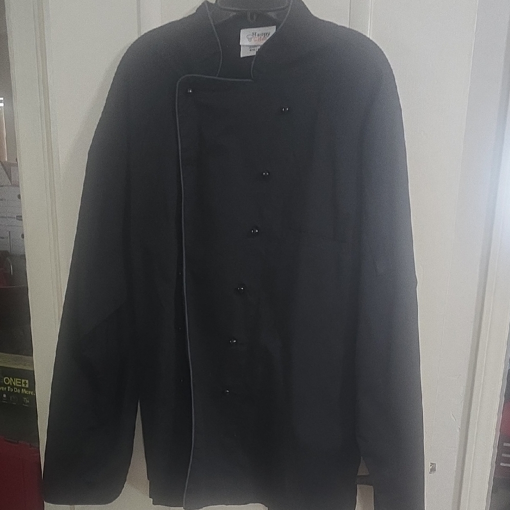 Men's Classic Black Double-Breasted Coat